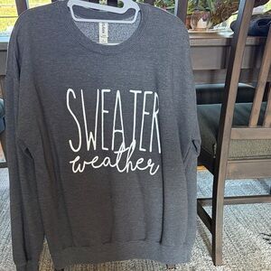 Gildan Charcoal 'Sweater Weather' Women's Sweatshirt